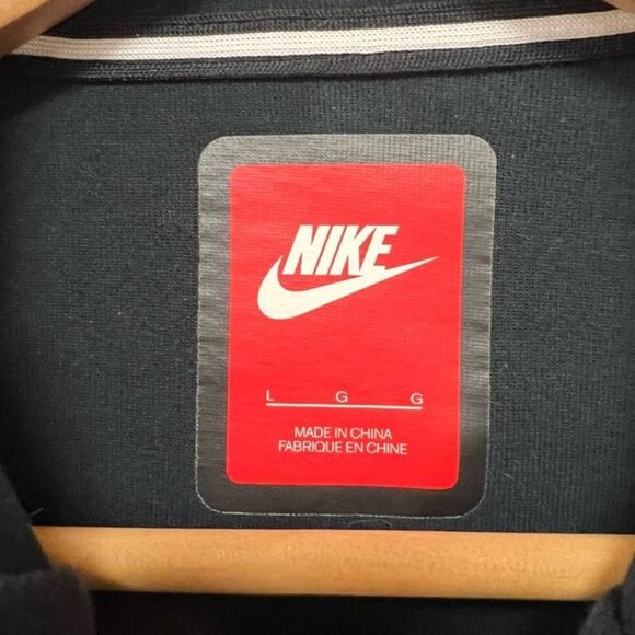 Nike Sportswear Tech Fleece Full Zip Up Black Hoodie Women's Sz L - Picture 3 of 9